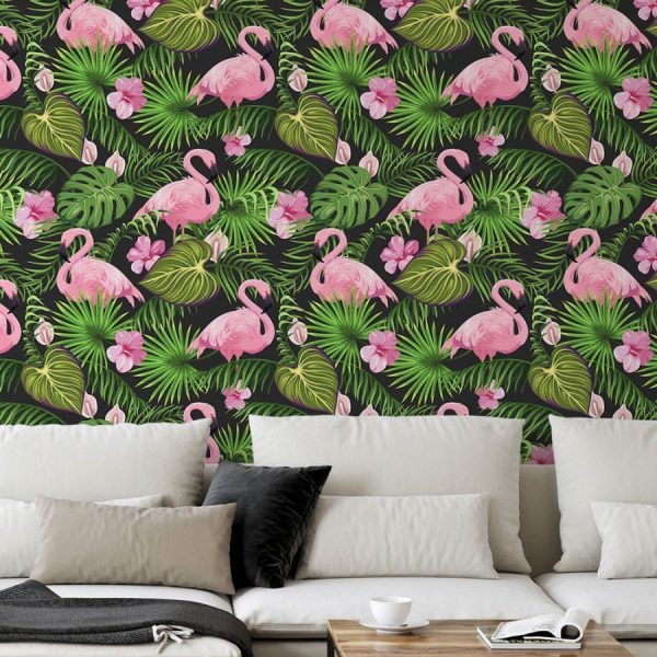Flamingo wallpaper and wall murals for sale in South Africa. Wallpaper and wall mural online store with a huge range for sale.