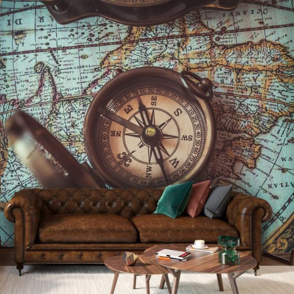 Map compass wallpaper and wall murals for sale in South Africa. Wallpaper and wall mural online store with a huge range for sale.