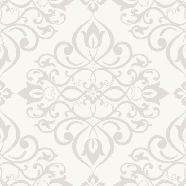 Geometric Damask style wallpaper