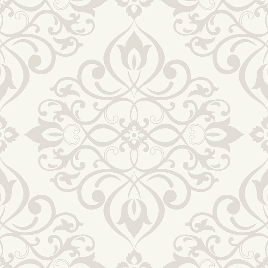 Geometric Damask style wallpaper