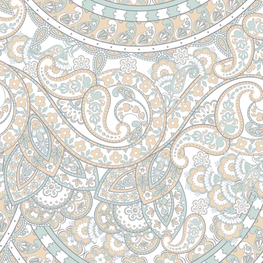 Golden mosaic paisley style wallpaper and wall murals shop in South Africa. Wallpaper and wall mural online store with a huge range for sale.