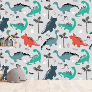 Dino Love wallpaper and wall murals for sale in South Africa. Wallpaper and wall mural online store with a huge range for sale.
