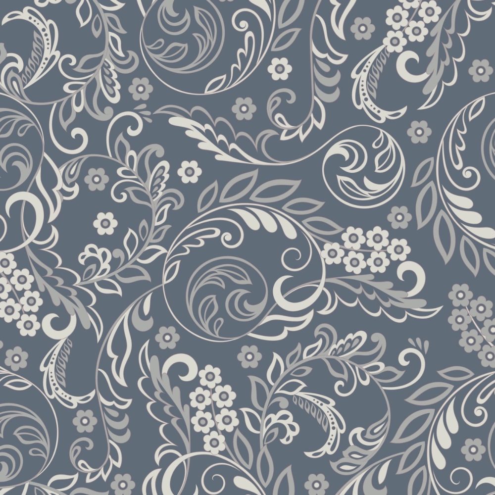 Blue and white paisley type pattern wallpaper and wall murals shop in South Africa. Wallpaper and wall mural online store with a huge range for sale.