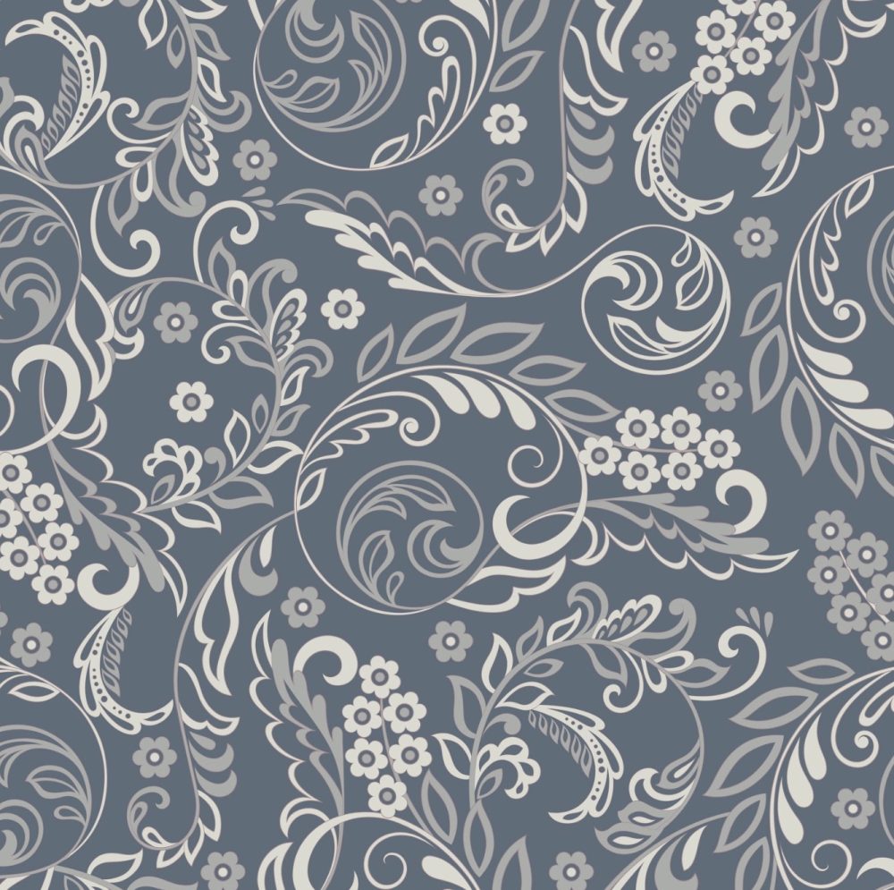 Blue and white paisley type pattern wallpaper and wall murals shop in South Africa. Wallpaper and wall mural online store with a huge range for sale.