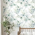 Eucalyptus Watercolour Wallpaper 