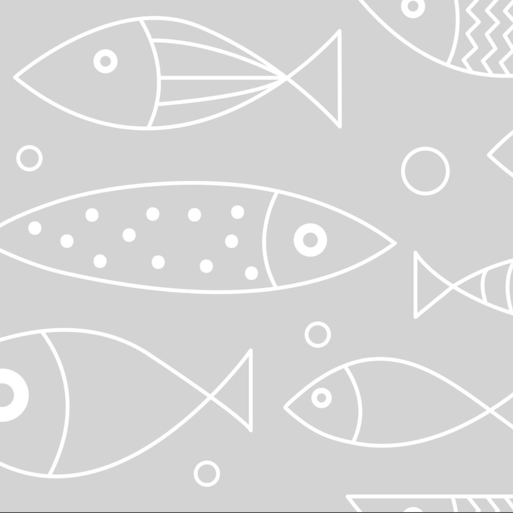 Minimalistic sketched fish wallpaper and wall murals shop in South Africa. Wallpaper and wall mural online store with a huge range for sale.