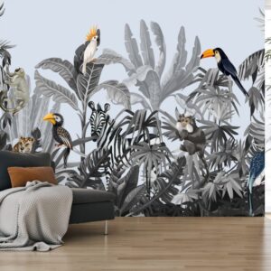 Jungle scene wallpaper and wall murals for sale in South Africa. Wallpaper and wall mural online store with a huge range for sale.