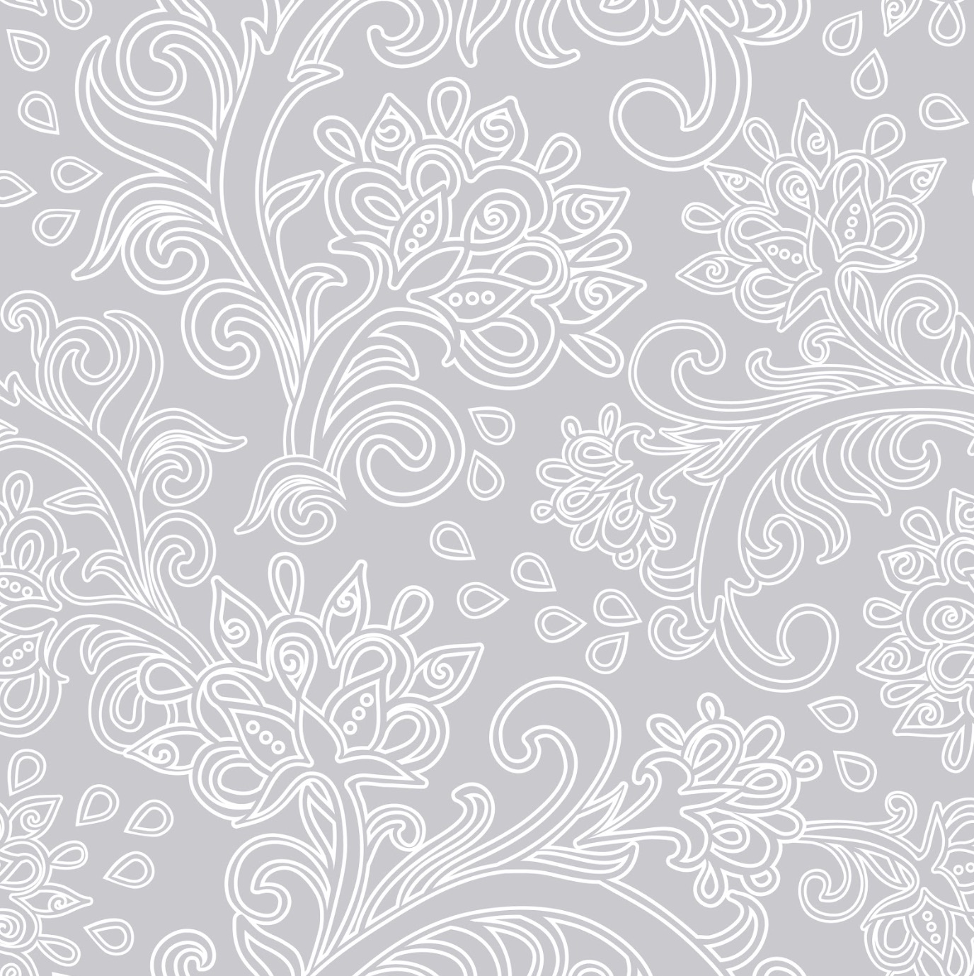 Light grey paisley wallpaper and wall murals shop in South Africa. Wallpaper and wall mural online store with a huge range for sale.