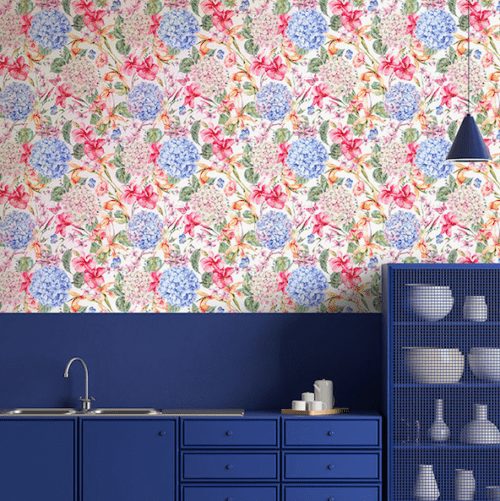 Cheerful Hydrangea Wallpaper | Wallpaper Online