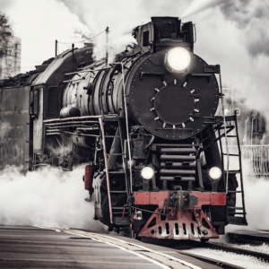 19th Steam locomotive train entering station wallpaper and wall murals shop in South Africa. Wallpaper and wall mural online store with a huge range for sale.