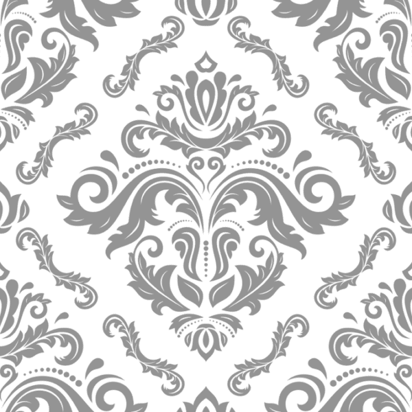 Grey and white damask pattern  wallpaper and wall murals shop in South Africa. Wallpaper and wall mural online store with a huge range for sale.