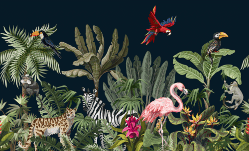Animals and plants of the tropics wallpaper and wall murals shop in South Africa. Wallpaper and wall mural online store with a huge range for sale.