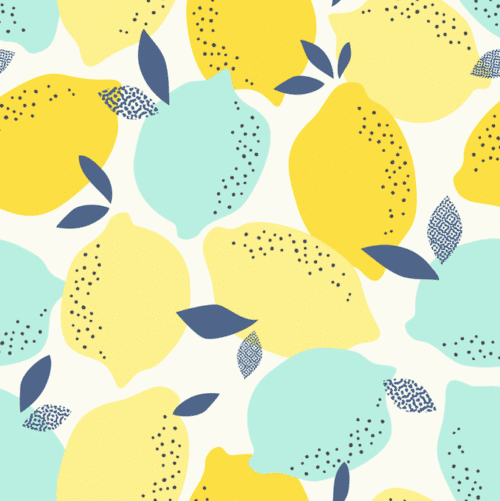 Blue and yellow lemons wallpaper and wall murals shop in South Africa. Wallpaper and wall mural online store with a huge range for sale.