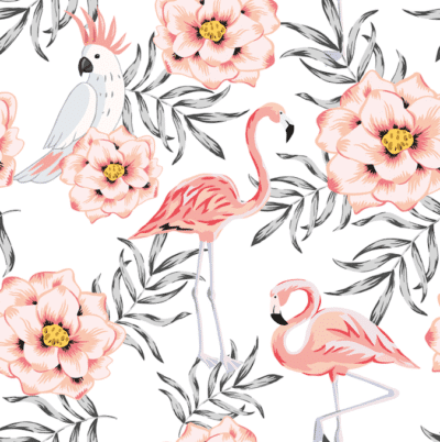 Soft flamingo wallpaper and wall murals shop in South Africa. Wallpaper and wall mural online store with a huge range for sale.