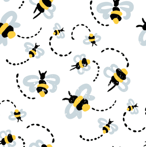 Cartoonish bees flying around wallpaper and wall murals shop in South Africa. Wallpaper and wall mural online store with a huge range for sale.