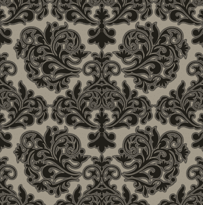 Black and beige Brocade pattern wallpaper and wall murals shop in South Africa. Wallpaper and wall mural online store with a huge range for sale.