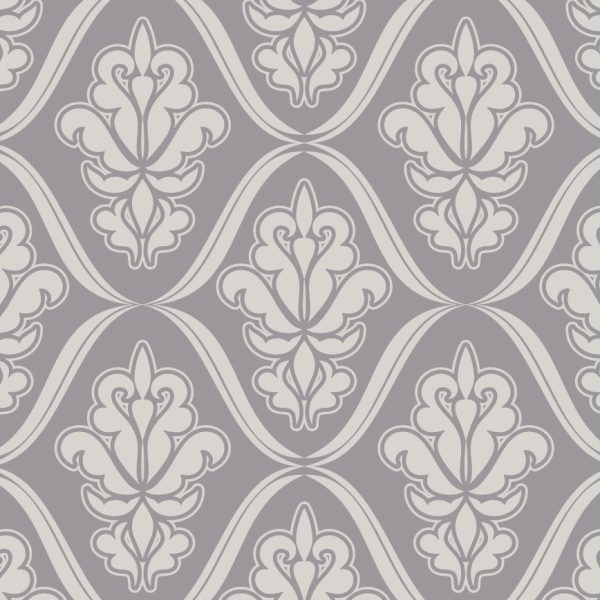 Antique green tear drop pattern damask print