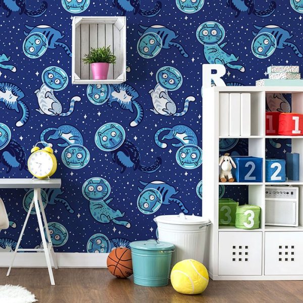 Space cats wallpaper and wall murals shop in South Africa. Wallpaper and wall mural online store with a huge range for sale.