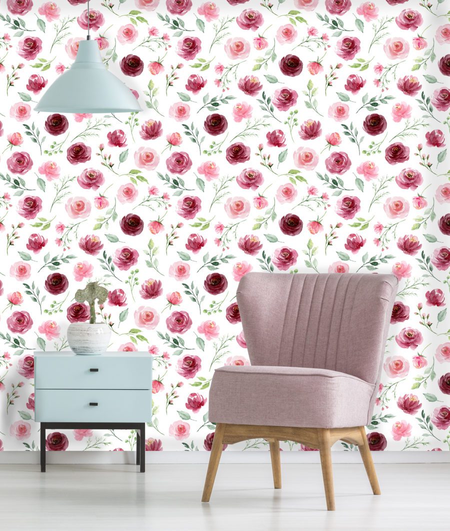Watercolour Rose Wallpaper | Wallpaper Online