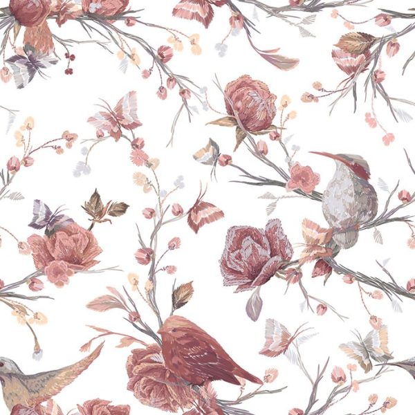 Vintage Quill Designer Wallpaper