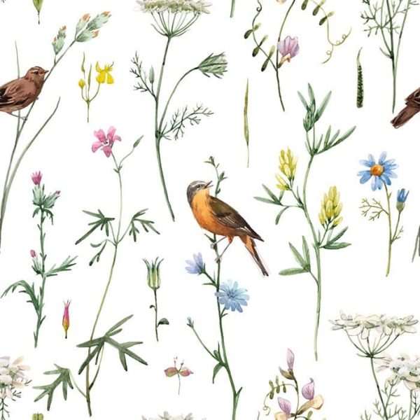 Soaring Sprig Wallpaper