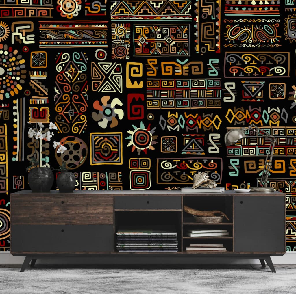 black Wallpaper and wall murals South Africa.