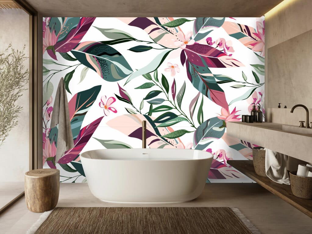 Abstract plant wallpaper and wall murals South Africa