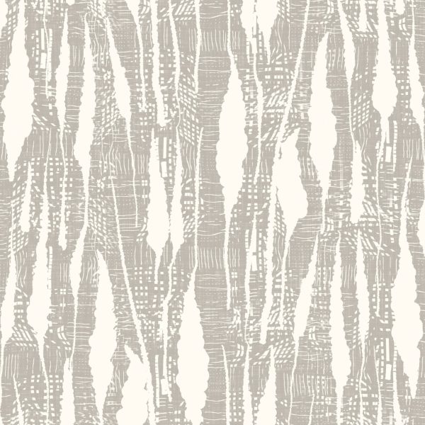Cream and beige torn effect wallpaper