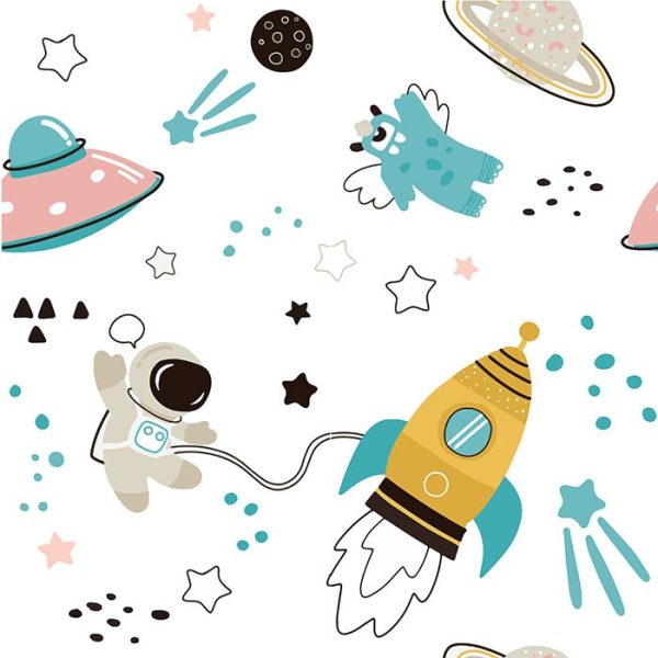 Astronauts & Aliens Wallpaper