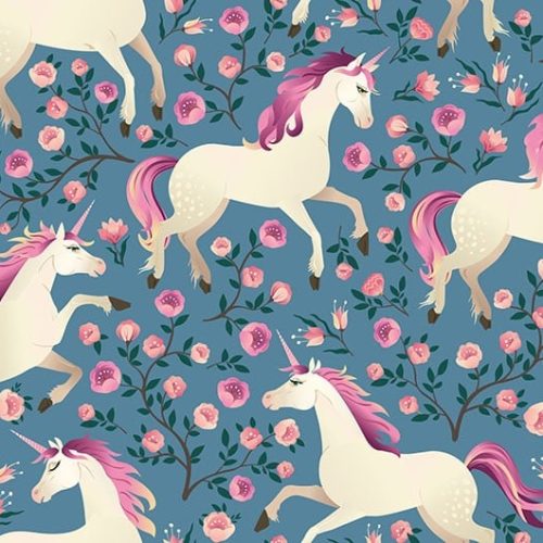 Unicorn Rose in Pink Wallpaper