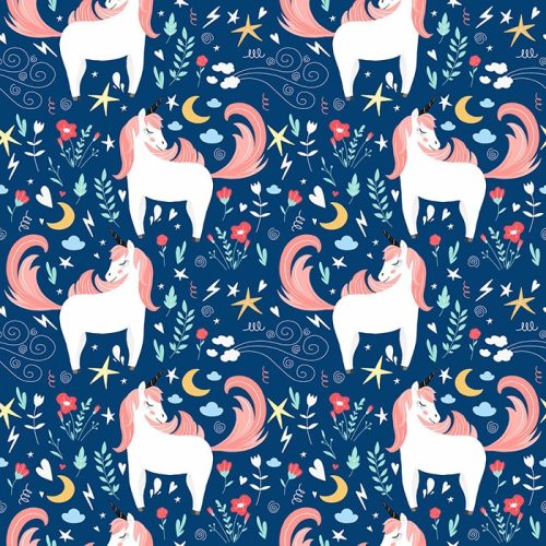 Unicorn Rose in Pink Wallpaper