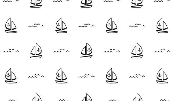 Monochrome Sailing Wallpaper