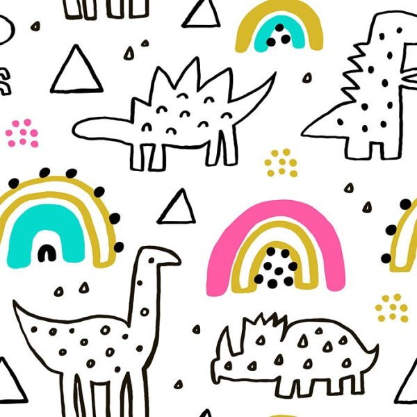 Dino Shapes Wallpaper