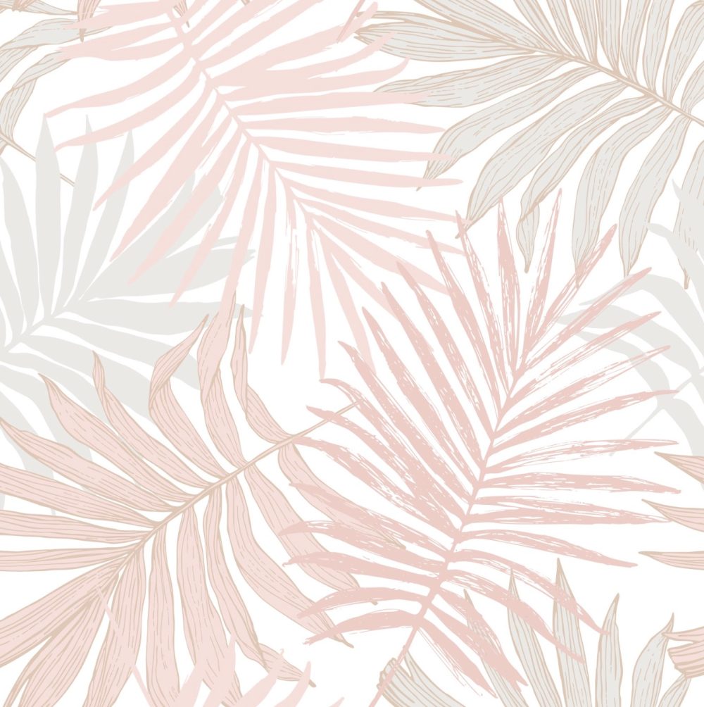 Fun pastel leaves wallpaper