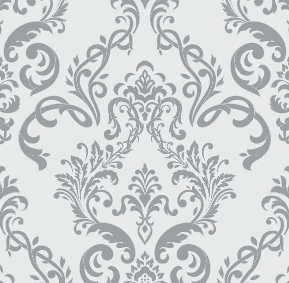 light grey damask wallpaper and wall murals shop in South Africa. Wallpaper and wall mural online store with a huge range for sale.