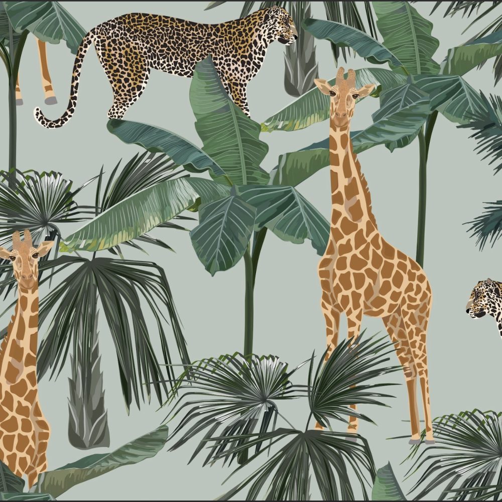 Giraffe wallpaper and wall murals shop in South Africa. Wallpaper and wall mural online store with a huge range for sale.