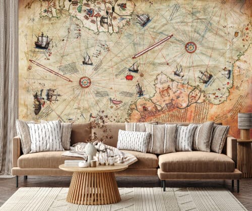 Map Wallpaper wall mural for sale South Africa