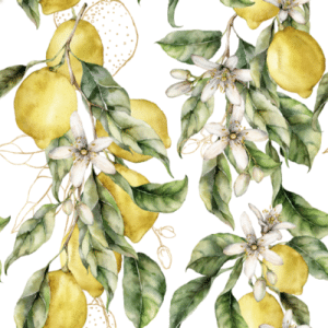 EL Lemons Vine Wallpaper