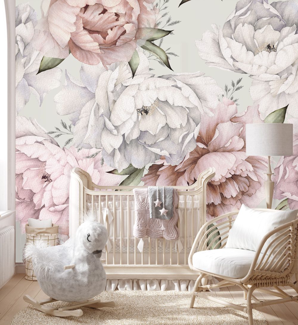 Peony Wallpaper and wall murals South Africa.