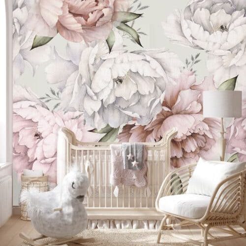 Peony Wallpaper and wall murals South Africa.