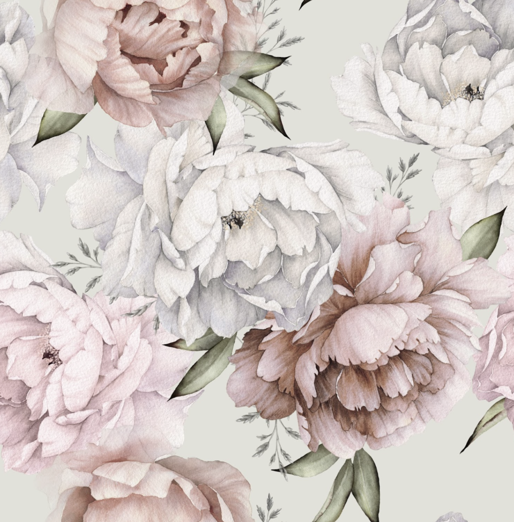 Peony Wallpaper and wall murals South Africa.