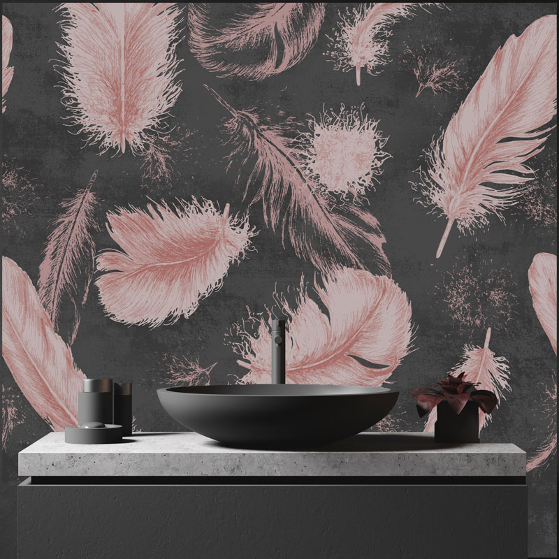 Feather Wallpaper and wall murals South Africa.