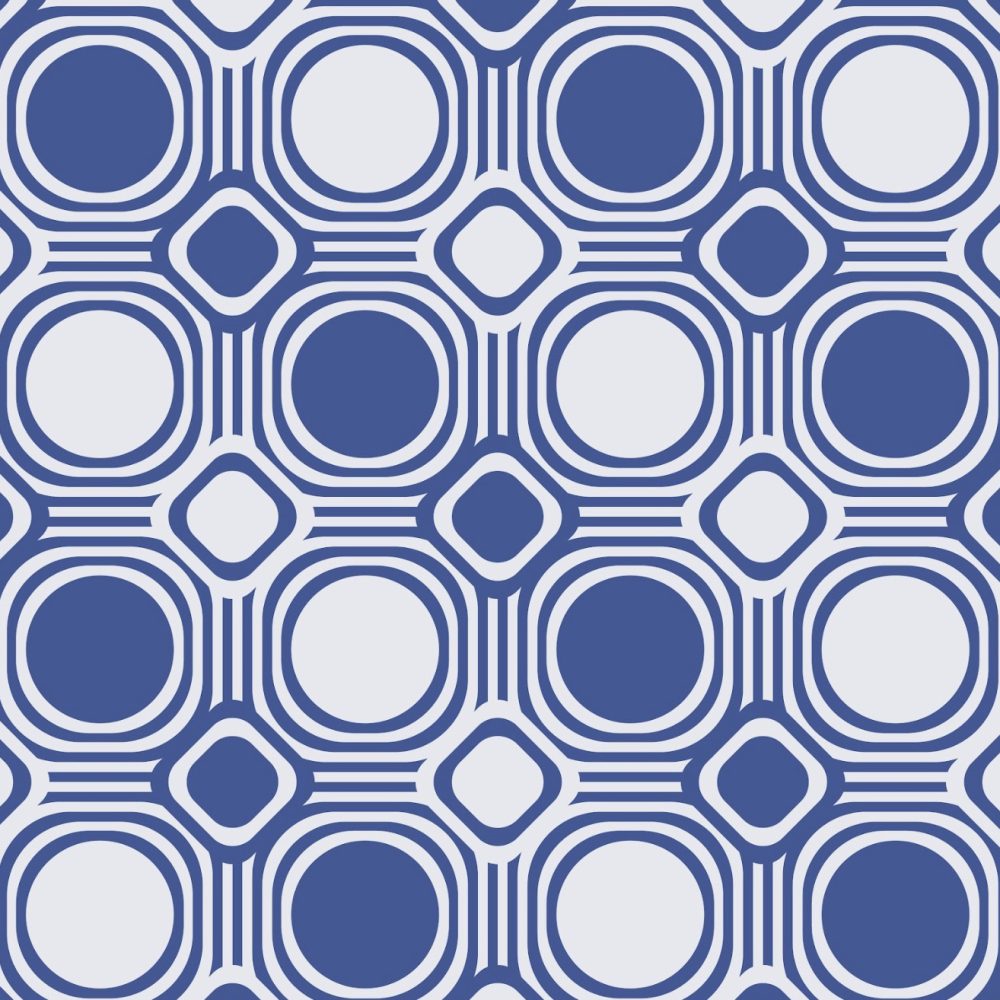 Geometric Wallpaper in blue