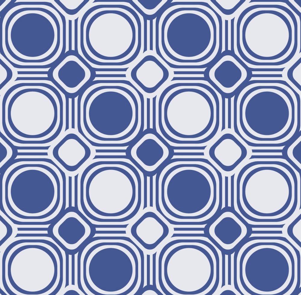 Geometric Wallpaper in blue