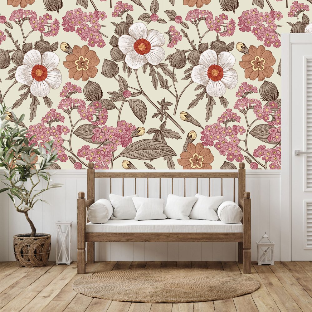 Floral Wallpaper and wall murals South Africa.