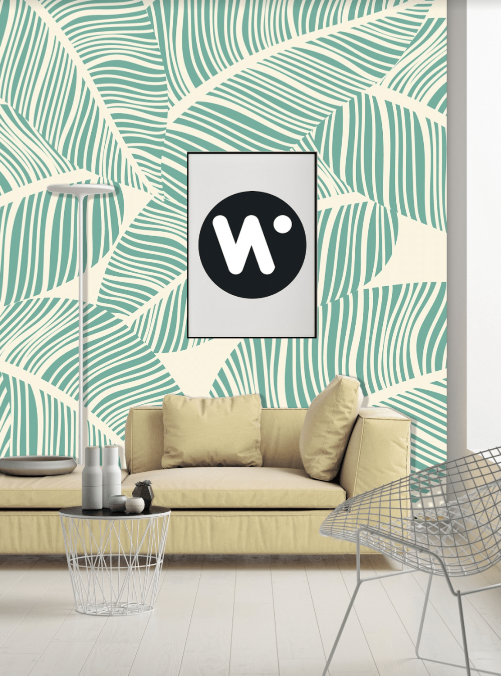 Abstract leaves Wallpaper and wall murals South Africa.