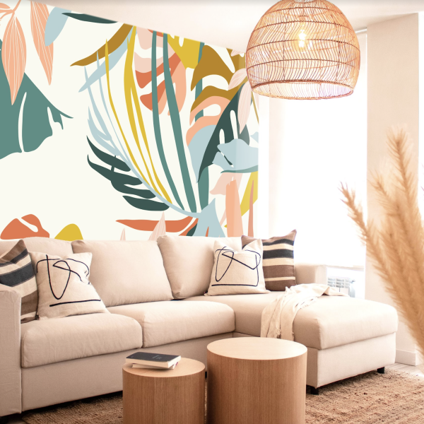 Abstract leaves Wallpaper and wall murals South Africa.