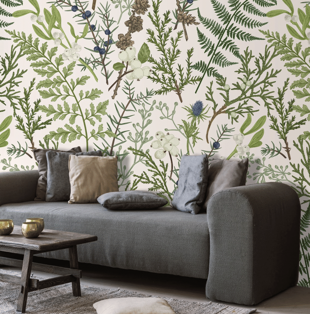 Abstract leaves Wallpaper and wall murals South Africa.