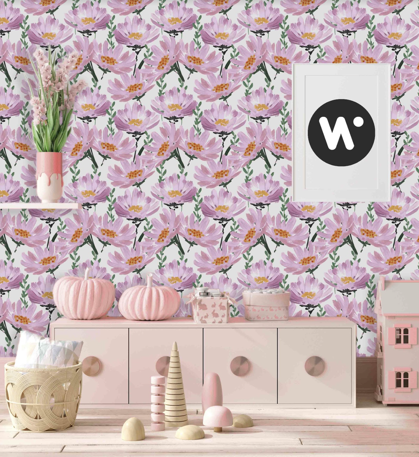 Pink flower Plant Wallpaper and wall murals South Africa.