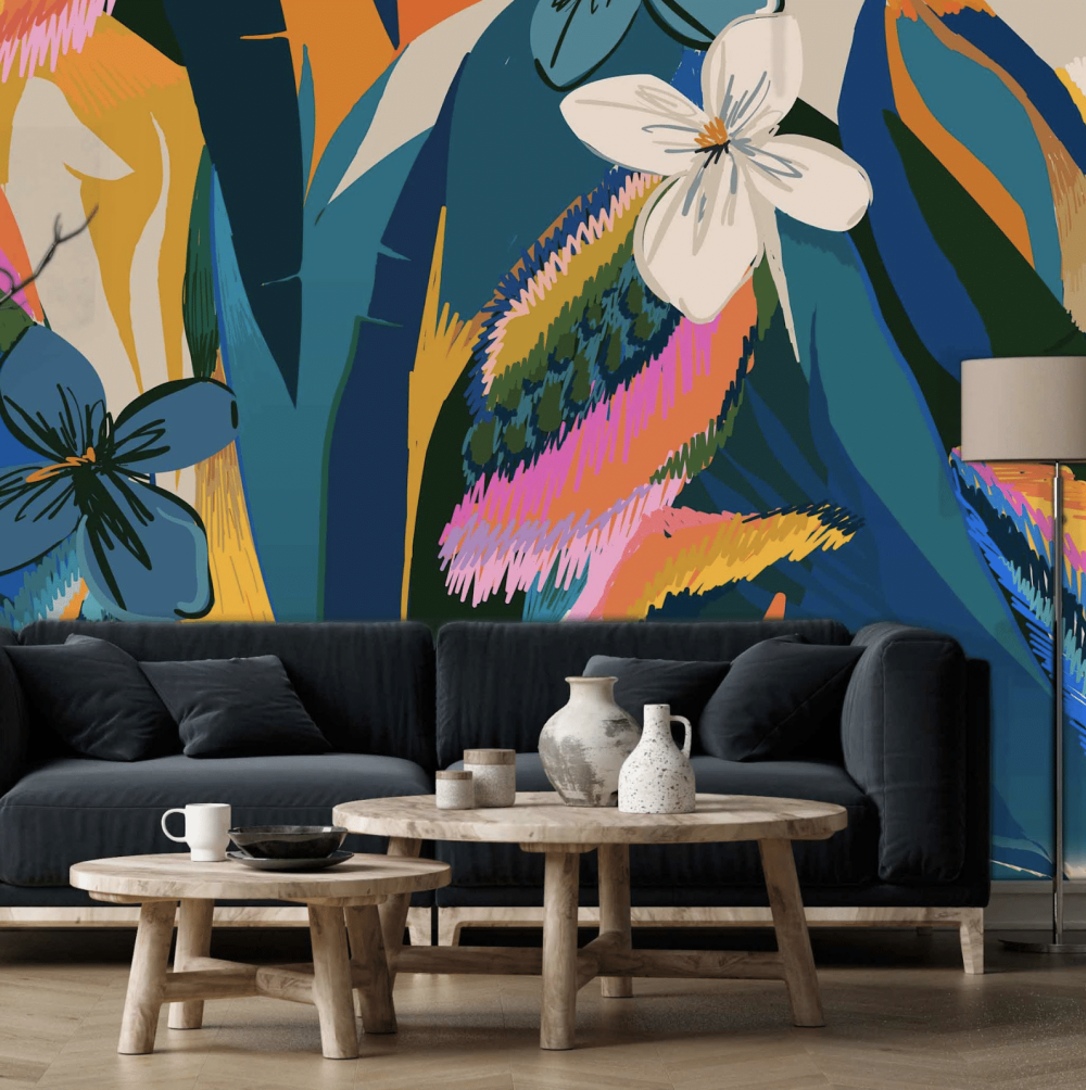 Boho Wallpaper and wall murals South Africa.